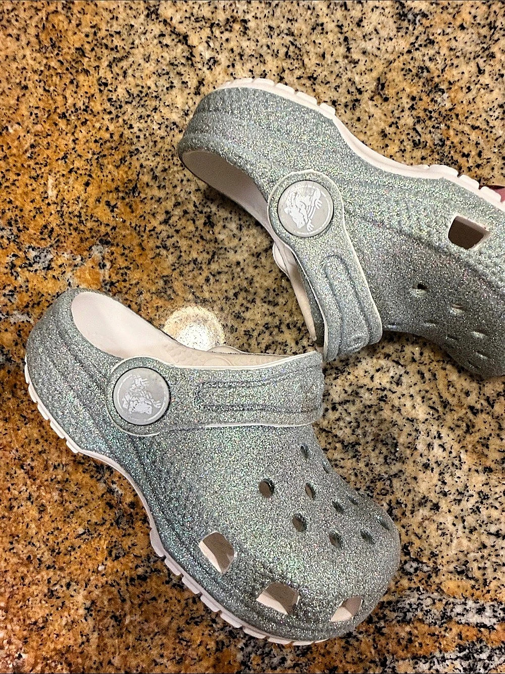 Crocs Kids' Classic Glitter Clog Baby C6
